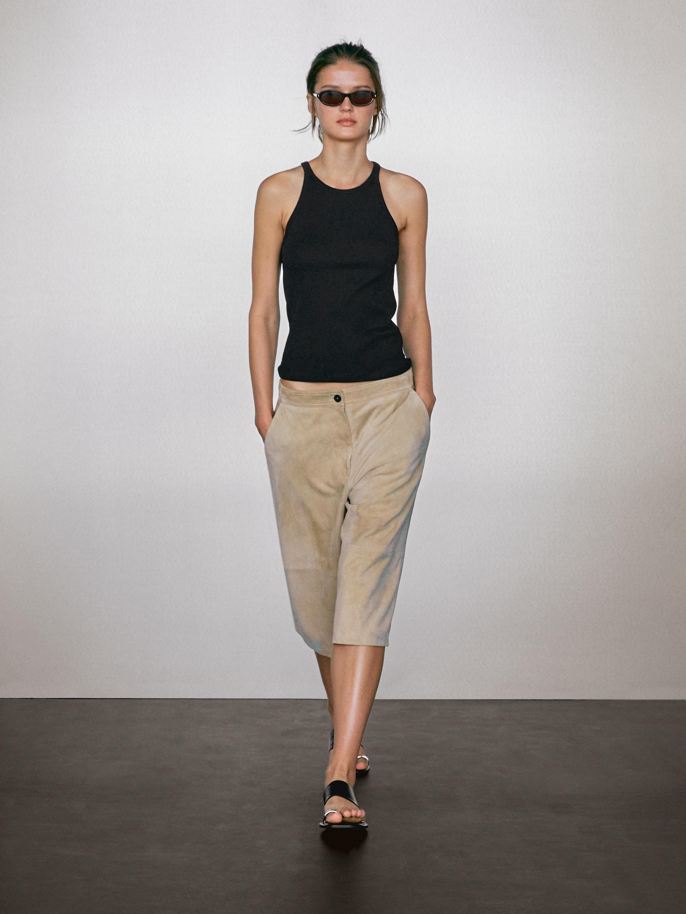 100% cotton halter top